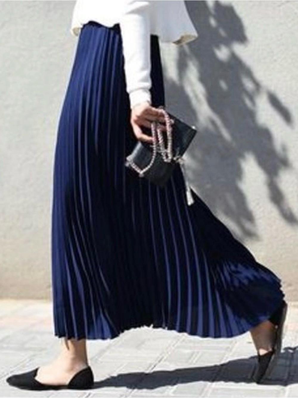 Unbranded Hunter green Pleated Maxi Skirt full elastic waist